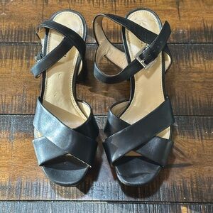 Michael Kors Black Block Heels US 6 M Shoes